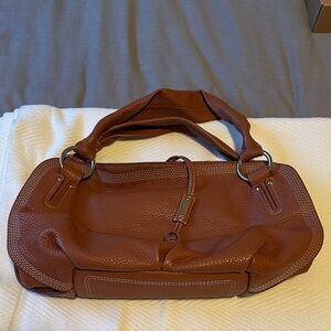 Celine “Bittersweet” Brown Pebbled Leather Hobo Bag